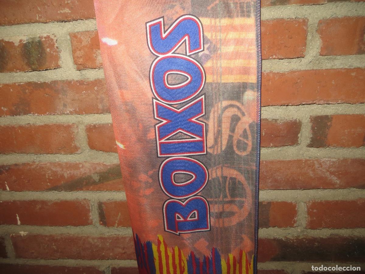 Coleccionismo deportivo: BUFANDA DEL BARCELONA LOS BOIXOS NOIS,NUEVA - Foto 4