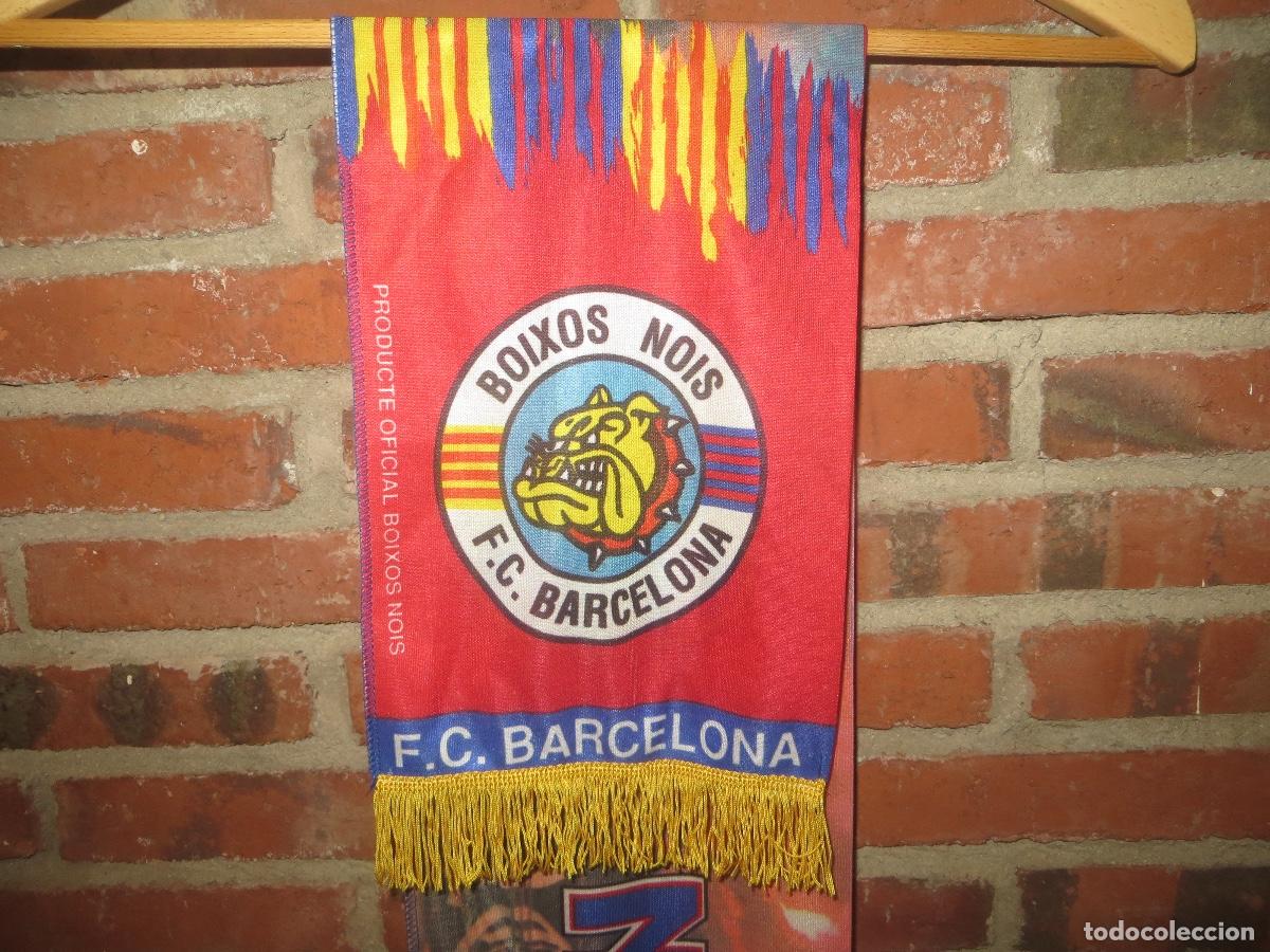 Coleccionismo deportivo: BUFANDA DEL BARCELONA LOS BOIXOS NOIS,NUEVA - Foto 5