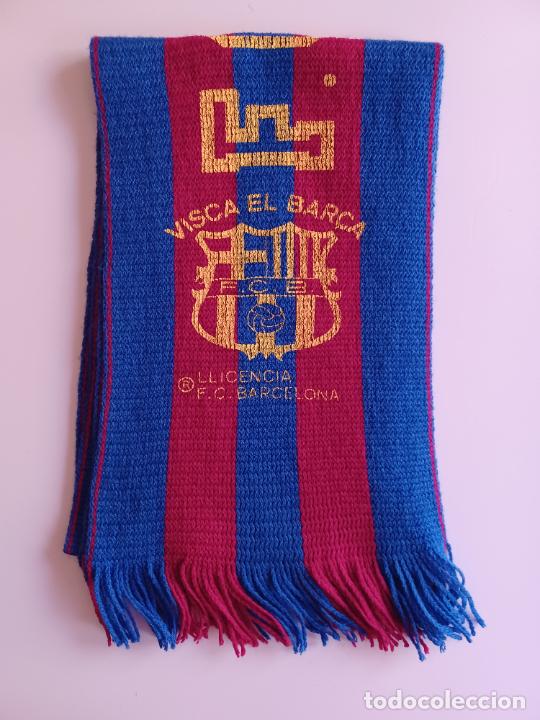 Coleccionismo deportivo: BUFANDA F.C. BARCELONA - Foto 1