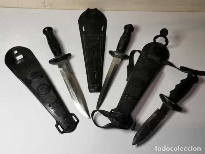 Coleccionismo deportivo: LOTE DE TRES CUCHILLOS DE SUBMARINISMO - Foto 2