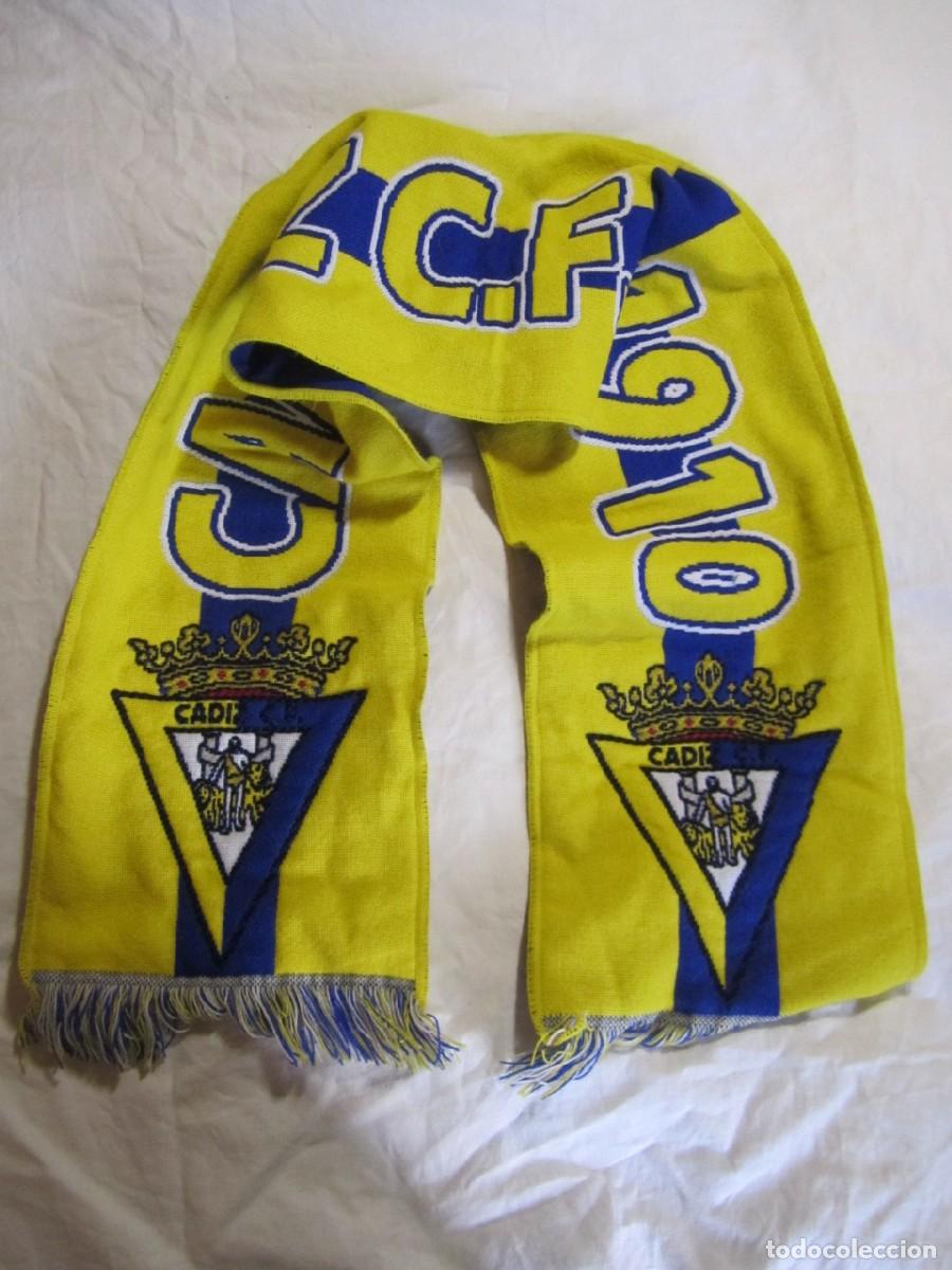 Coleccionismo deportivo: Bufanda Cadiz CF 1910 Licencia Oficial - Foto 1