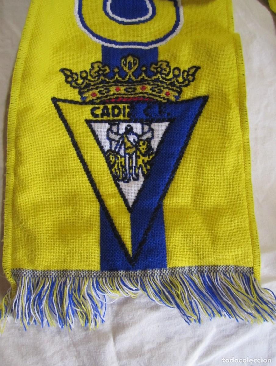 Coleccionismo deportivo: Bufanda Cadiz CF 1910 Licencia Oficial - Foto 2