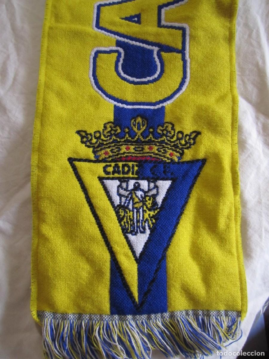Coleccionismo deportivo: Bufanda Cadiz CF 1910 Licencia Oficial - Foto 4