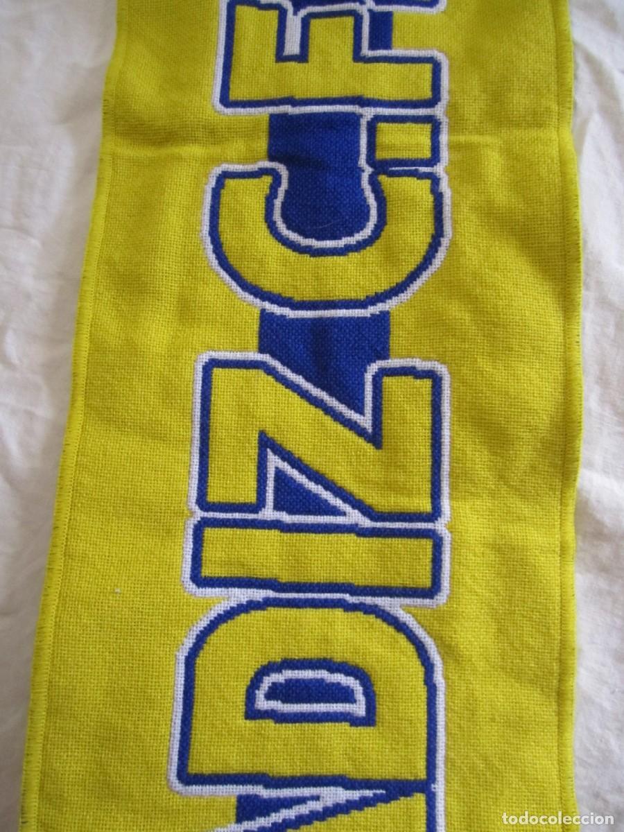 Coleccionismo deportivo: Bufanda Cadiz CF 1910 Licencia Oficial - Foto 5