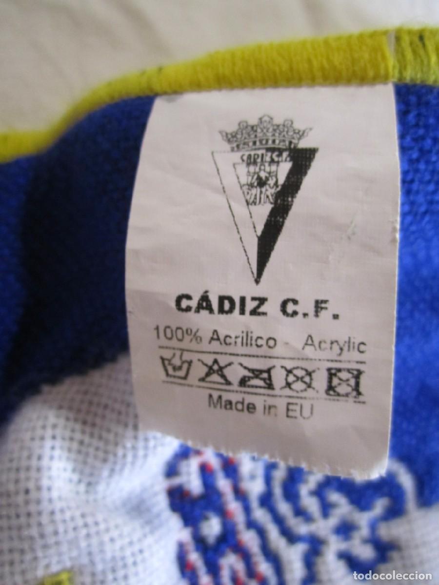 Coleccionismo deportivo: Bufanda Cadiz CF 1910 Licencia Oficial - Foto 8