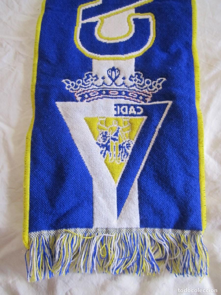 Coleccionismo deportivo: Bufanda Cadiz CF 1910 Licencia Oficial - Foto 10
