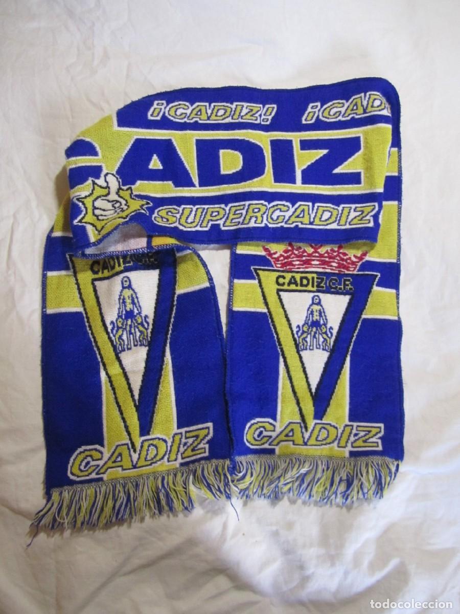 Coleccionismo deportivo: Bufanda Cadiz CF Supercadiz OK - Foto 1