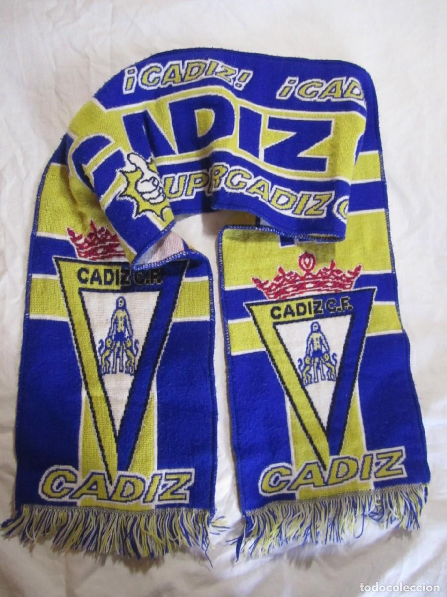 Coleccionismo deportivo: Bufanda Cadiz CF Supercadiz OK - Foto 2