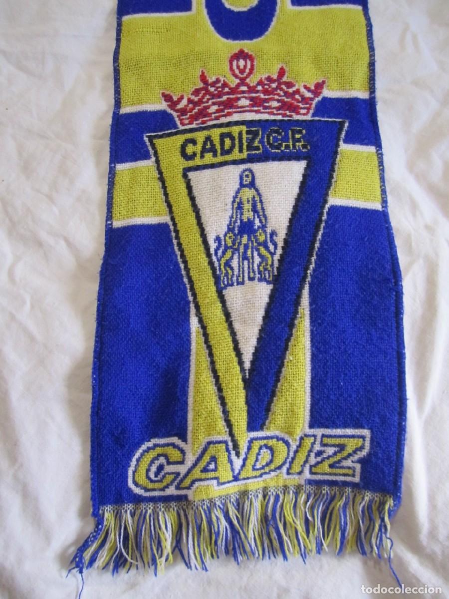 Coleccionismo deportivo: Bufanda Cadiz CF Supercadiz OK - Foto 4