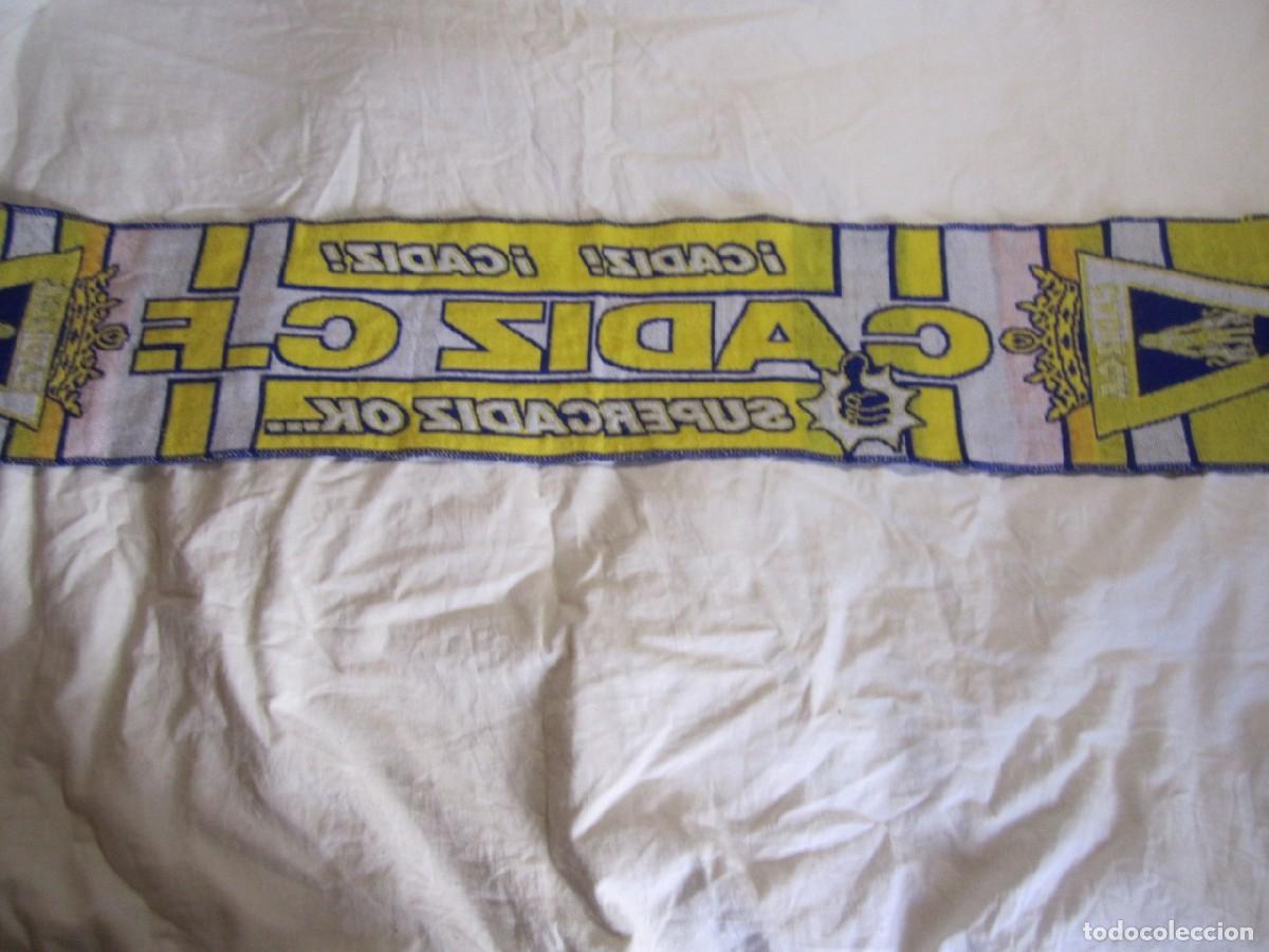 Coleccionismo deportivo: Bufanda Cadiz CF Supercadiz OK - Foto 8