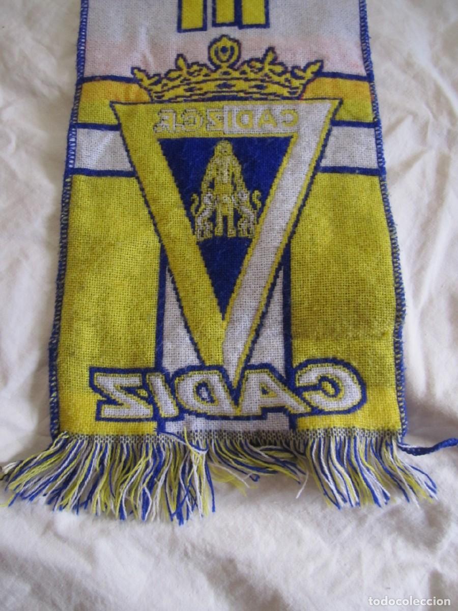 Coleccionismo deportivo: Bufanda Cadiz CF Supercadiz OK - Foto 9