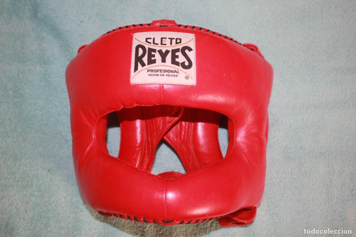 Coleccionismo deportivo: Casco de boxeo Cleto Reyes - Foto 2