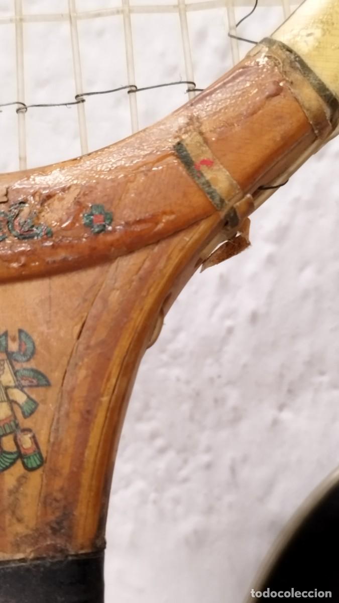 Coleccionismo deportivo: Antigua Raqueta de Tenis marca Matollo Inca de Madera - Foto 14