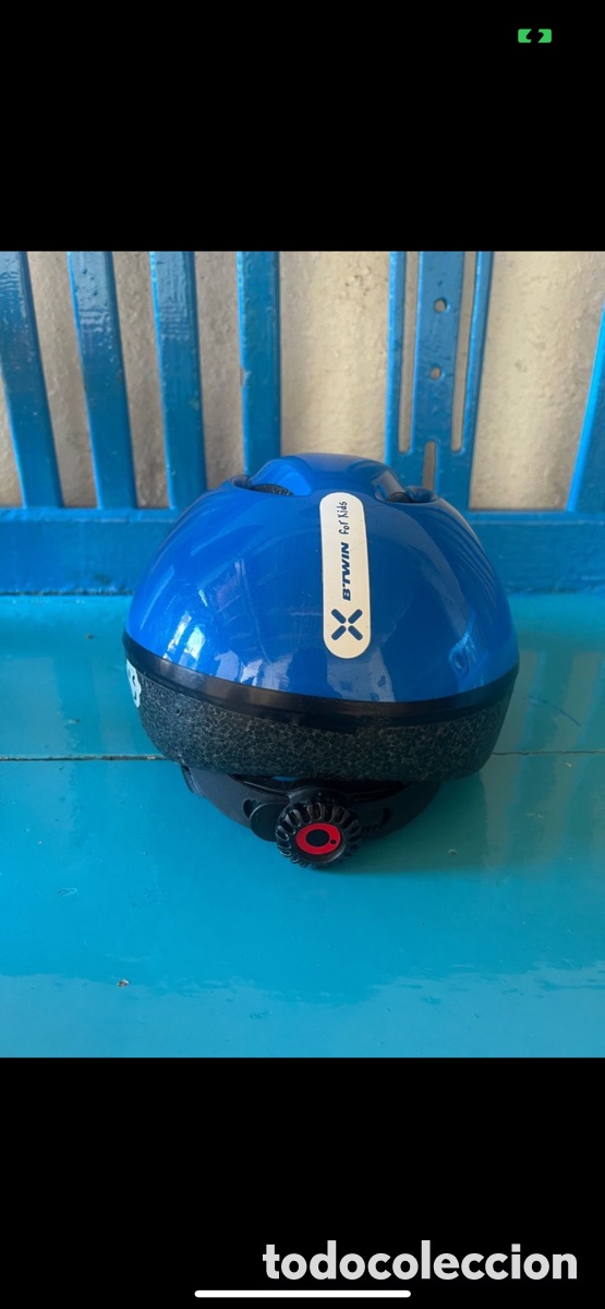 Coleccionismo deportivo: Casco azul T/52-56cm - Foto 2