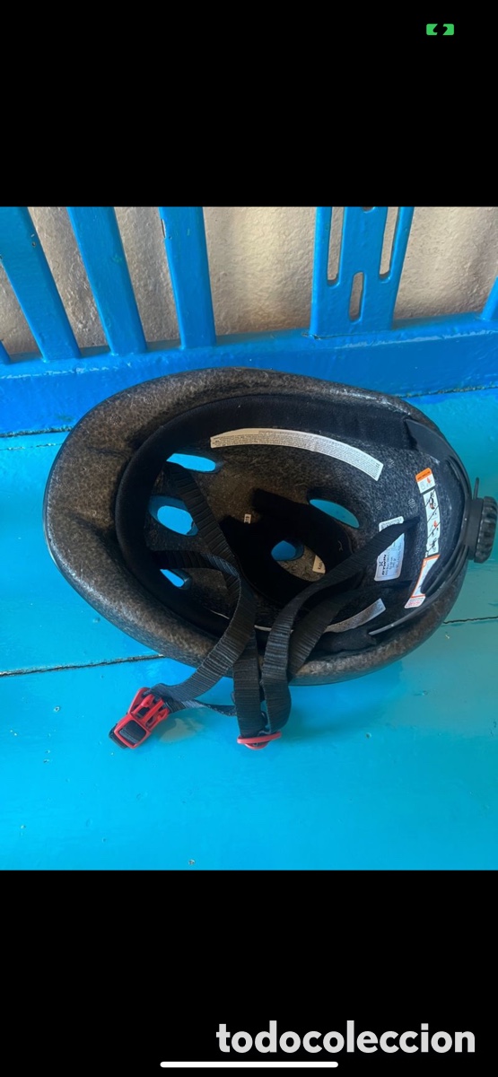Coleccionismo deportivo: Casco azul T/52-56cm - Foto 3