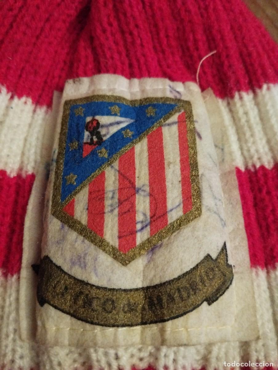 Coleccionismo deportivo: Antiguo gorro de lana Atl&eacute;tico de Madrid - Foto 2