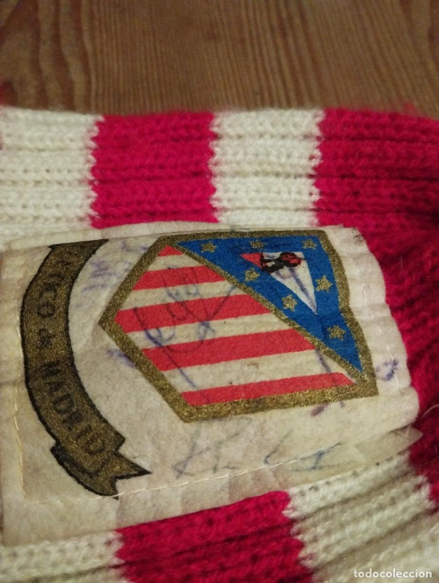 Coleccionismo deportivo: Antiguo gorro de lana Atl&eacute;tico de Madrid - Foto 3