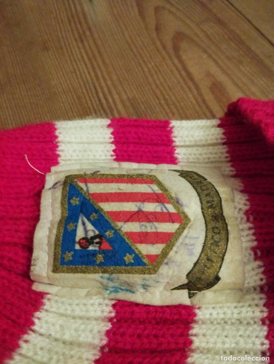 Coleccionismo deportivo: Antiguo gorro de lana Atl&eacute;tico de Madrid - Foto 4
