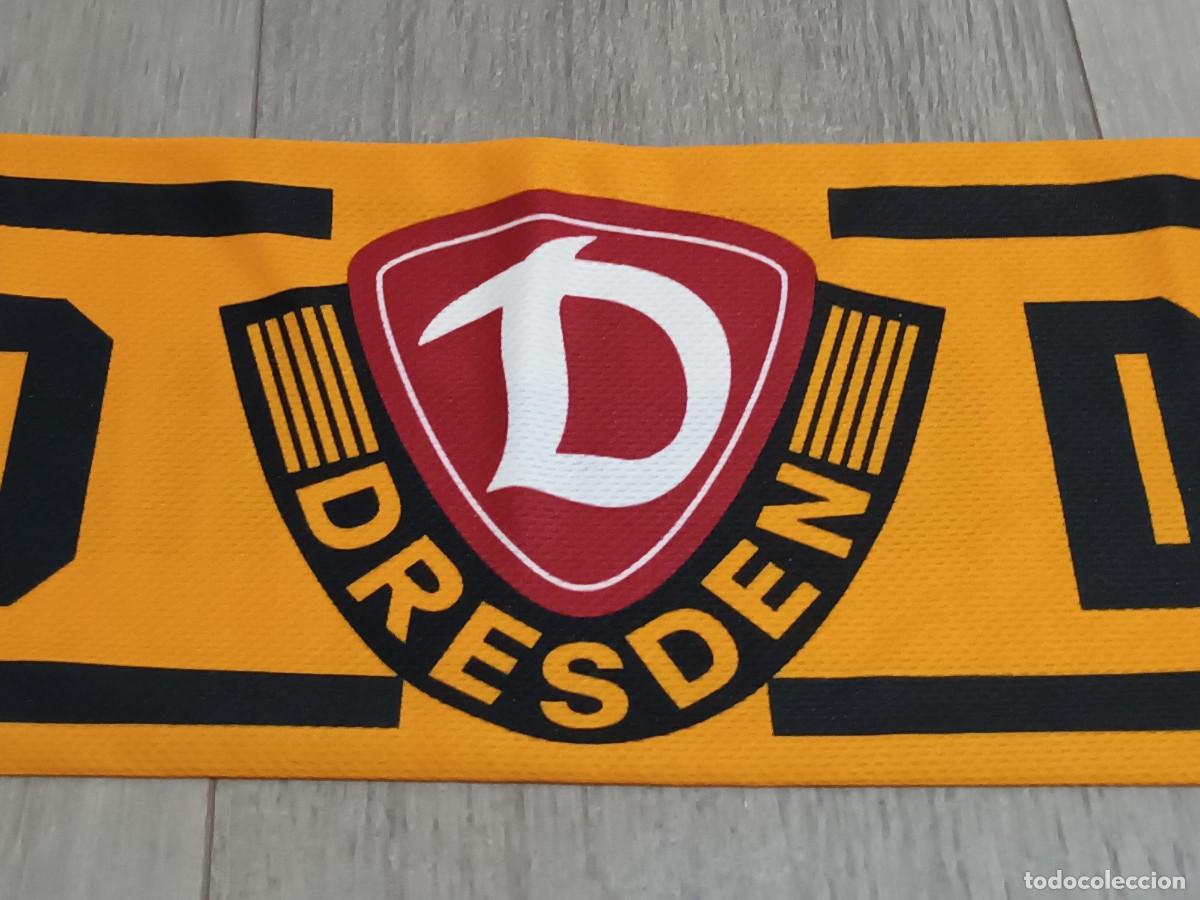 Coleccionismo deportivo: BUFANDA DE RASO DYNAMO DRESDEN HATE RACISM - Foto 3