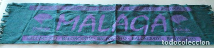 Coleccionismo deportivo: BUFANDA PASMINA DE BALONCESTO BASKET UNICAJA M&Aacute;LAGA. 90GR - Foto 1