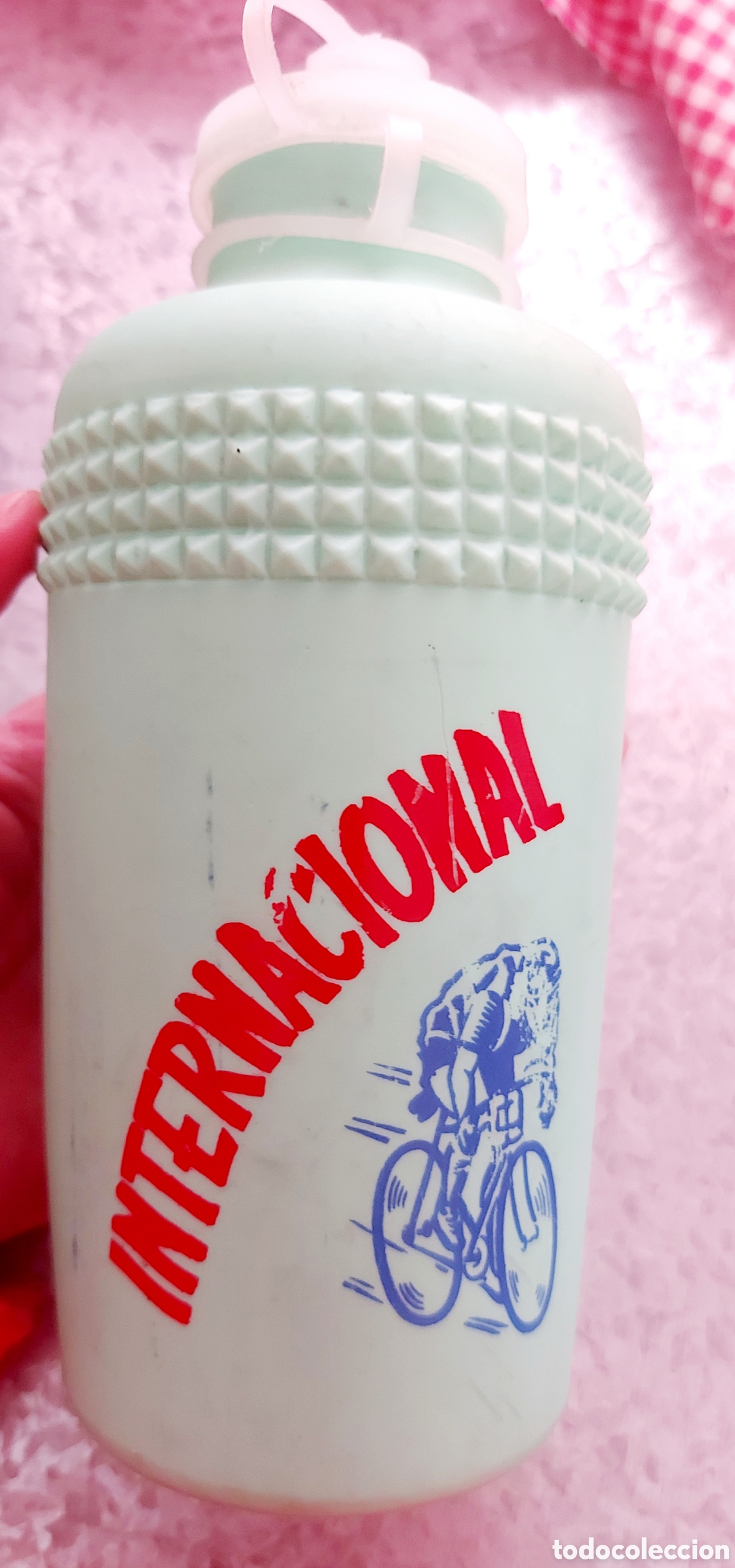 Coleccionismo deportivo: Cantimplora, botella, bid&oacute;n PARA BICICLETA ANTIGUA, a&ntilde;os 70 Sin uso