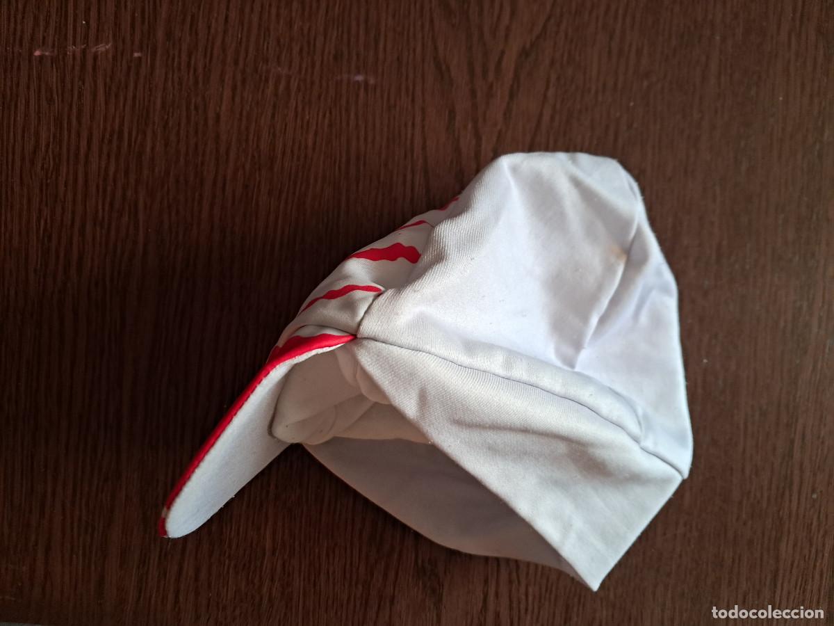 Coleccionismo deportivo: gorra de ciclismo usada, antigua, sin publicidad. - Foto 4