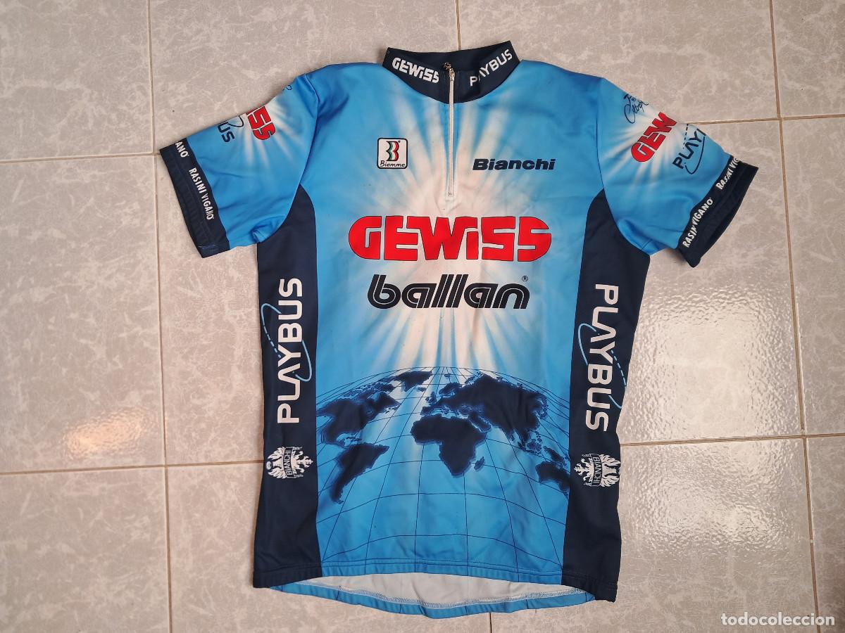 Coleccionismo deportivo: maillot antiguo de cilcismo, gewiss ballan. - Foto 1