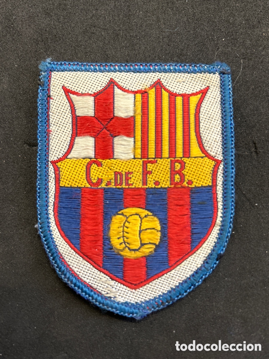 Coleccionismo deportivo: Antiguo parcho C de F. Barcelona - Foto 1