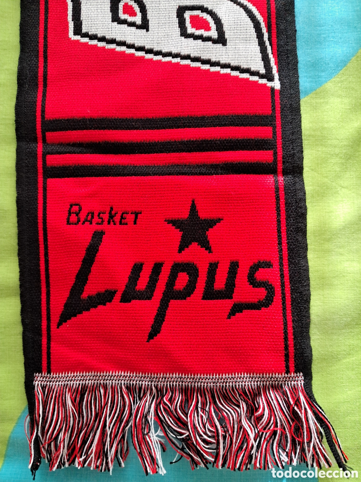 Coleccionismo deportivo: Bufanda Basket Lupus Zaragoza - Foto 4