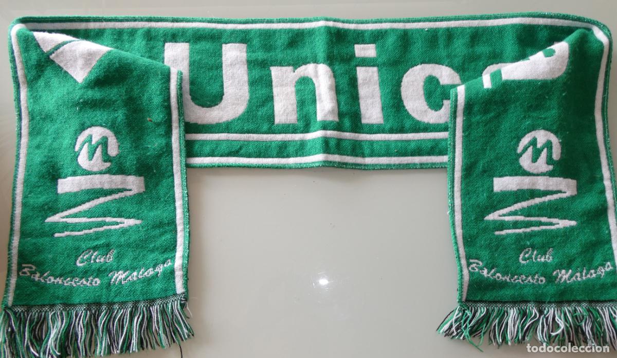 Coleccionismo deportivo: BUFANDA DE BALONCESTO BASKET. UNICAJA M&Aacute;LAGA CB. 100GR - Foto 2