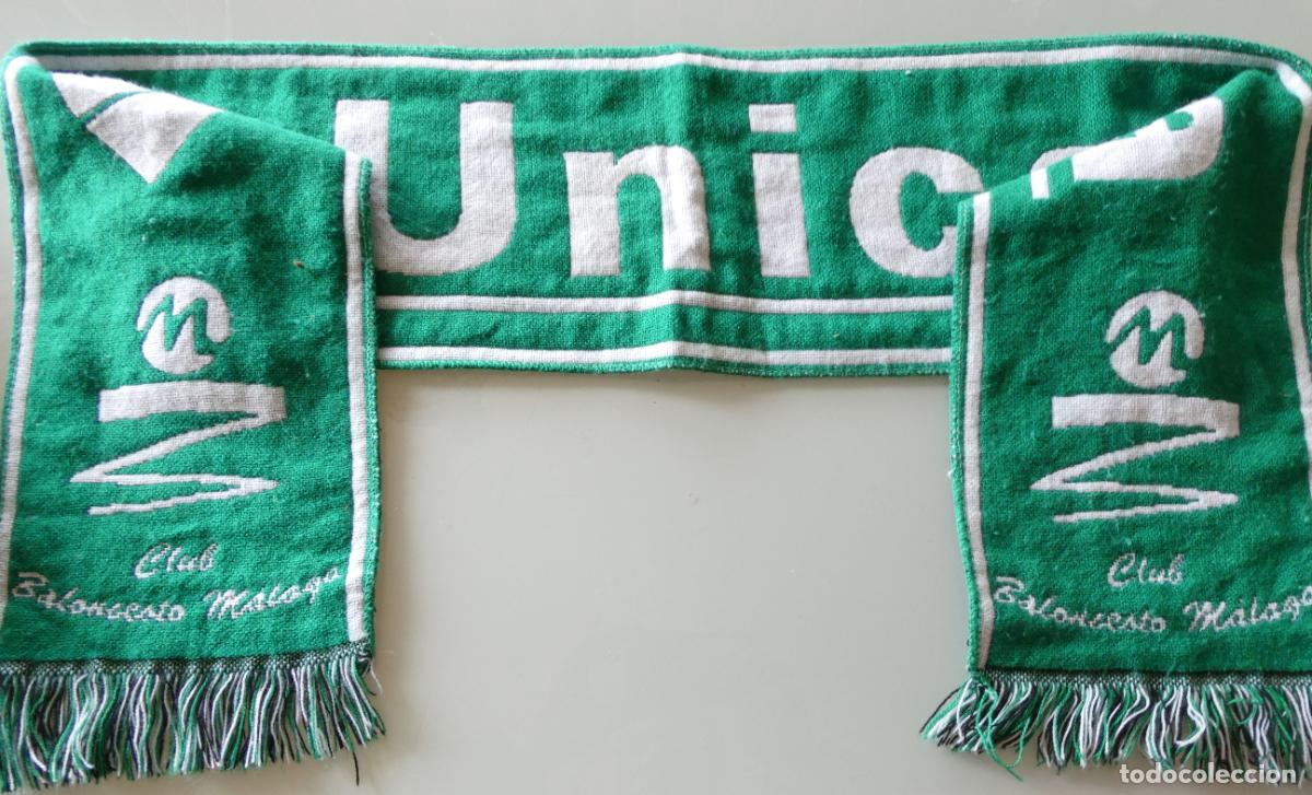 Coleccionismo deportivo: BUFANDA DE BALONCESTO BASKET. UNICAJA M&Aacute;LAGA CB. 100GR - Foto 1