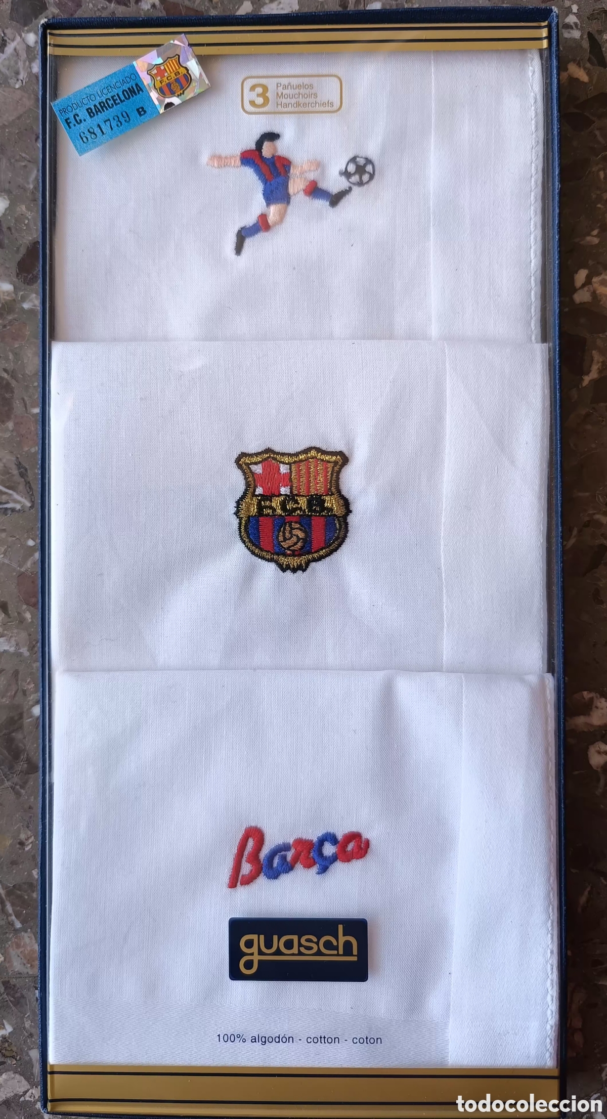 Coleccionismo deportivo: Pa&ntilde;uelos Bar&ccedil;a - Foto 3