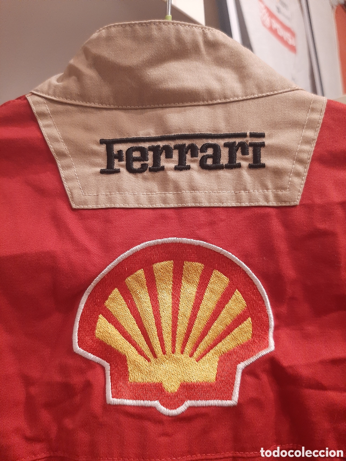 Coleccionismo deportivo: Chaqueta mec&aacute;nico f&aacute;brica Ferrari - Foto 11