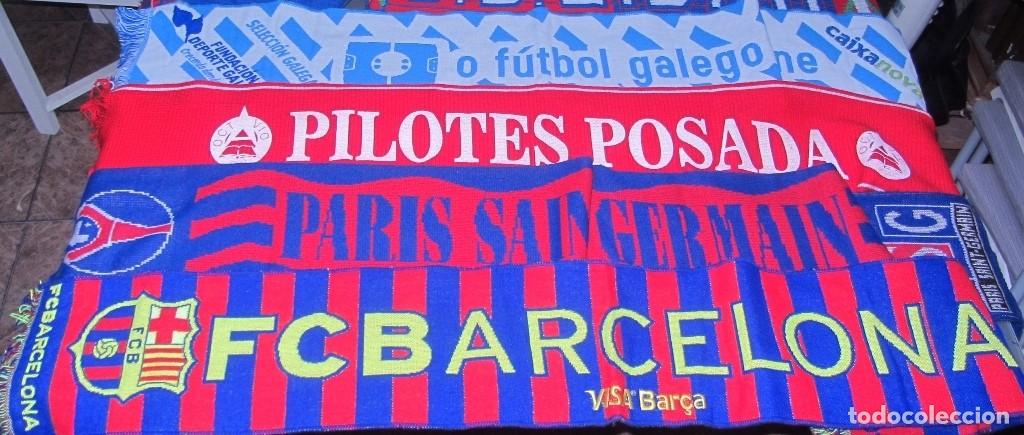 Coleccionismo deportivo: 4 BUFANDAS FUTBOL y BALONMANO - Foto 1