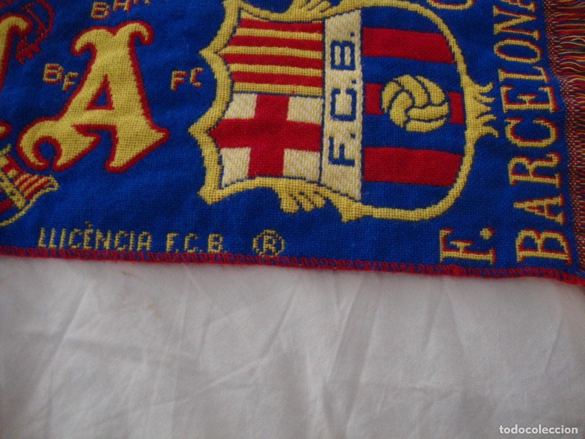 Coleccionismo deportivo: BUFANDA F C BARCELONA - Foto 2