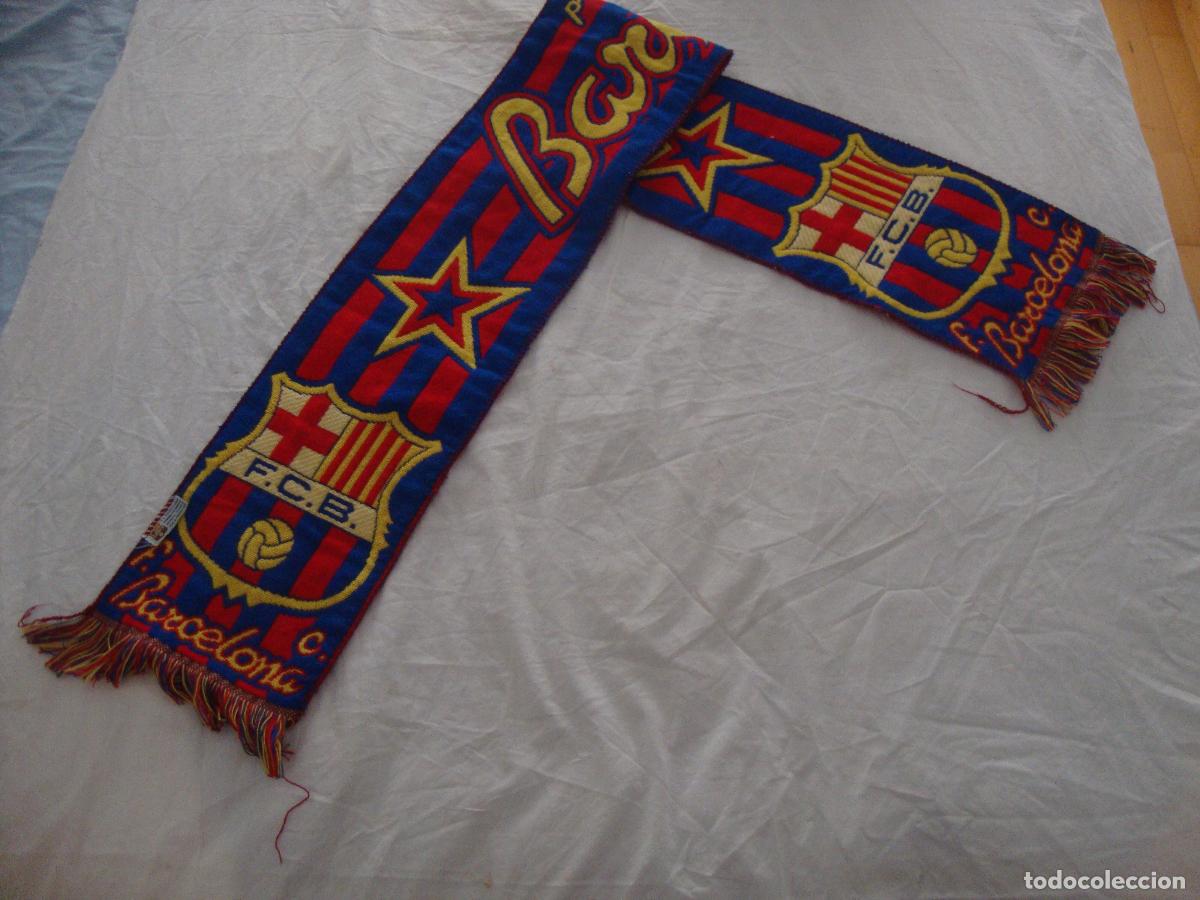 Coleccionismo deportivo: BUFANDA F C BARCELONA - Foto 1