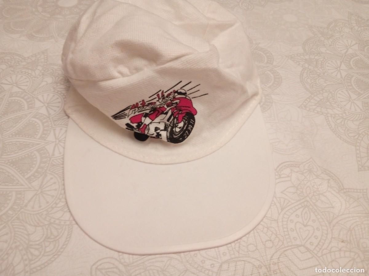 Coleccionismo deportivo: Gorra Motos Vigo blanca - Foto 1