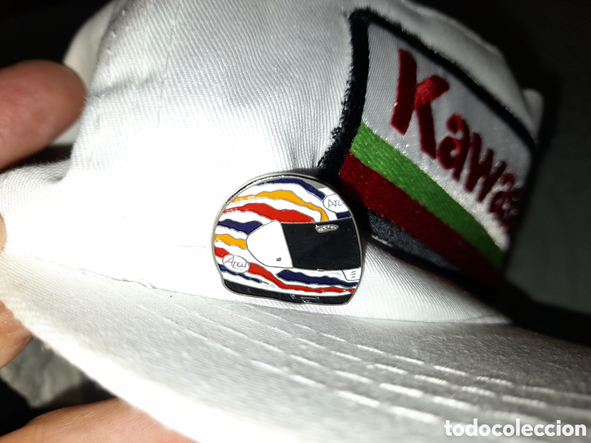 Coleccionismo deportivo: Antigua gorra Kawasaki moto Gp Racing. - Foto 4