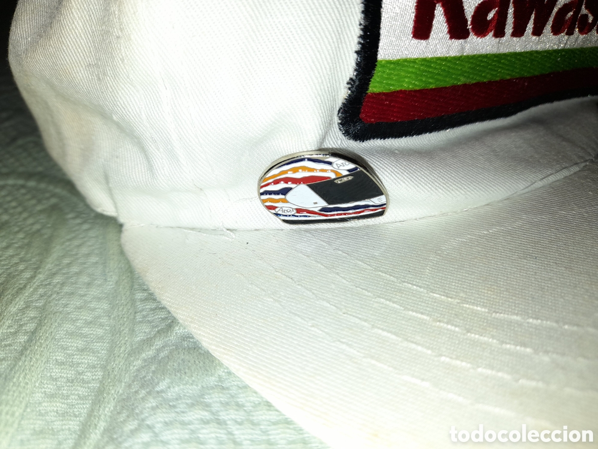Coleccionismo deportivo: Antigua gorra Kawasaki moto Gp Racing. - Foto 3