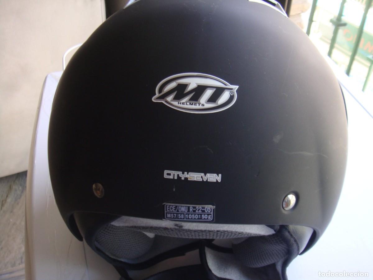 Coleccionismo deportivo: CASCO MOTO CASI NUEVO MARCA MT - Foto 5