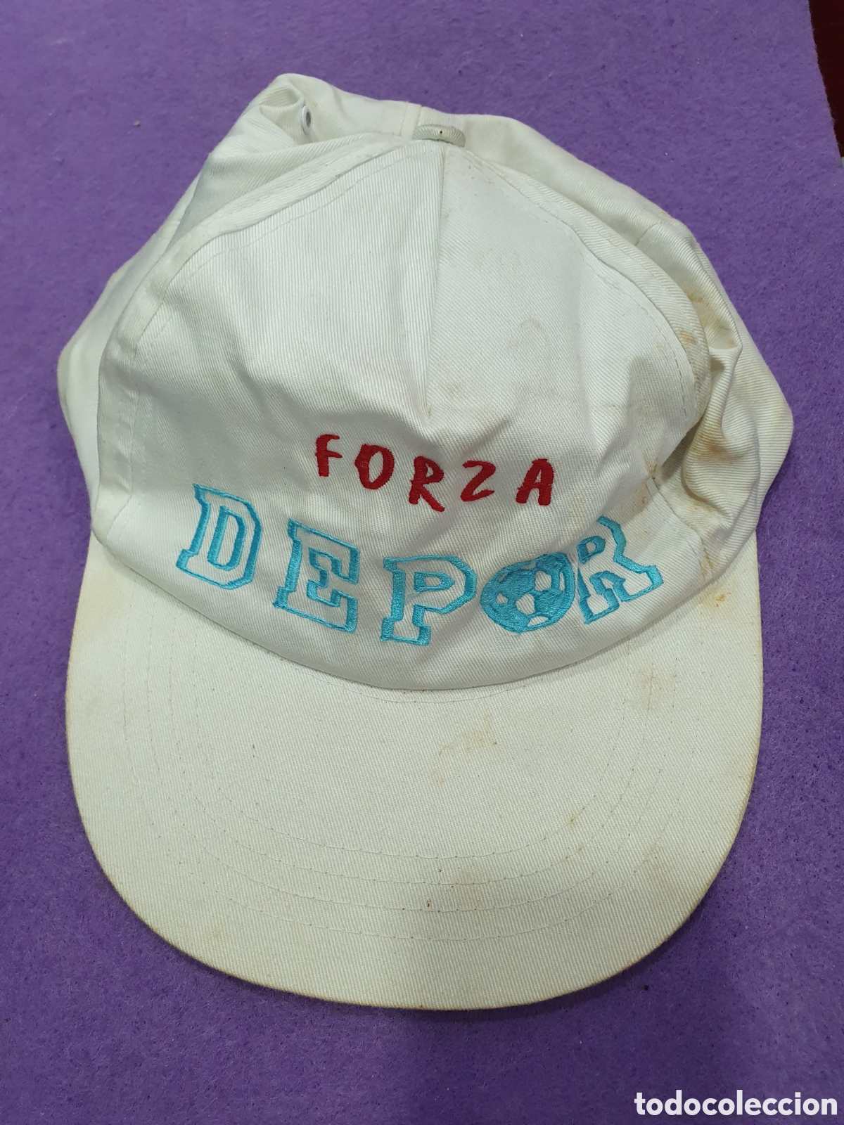 Coleccionismo deportivo: Gorra Forza Depor. Superdepor. RCD La Coru&ntilde;a. (L88) - Foto 1