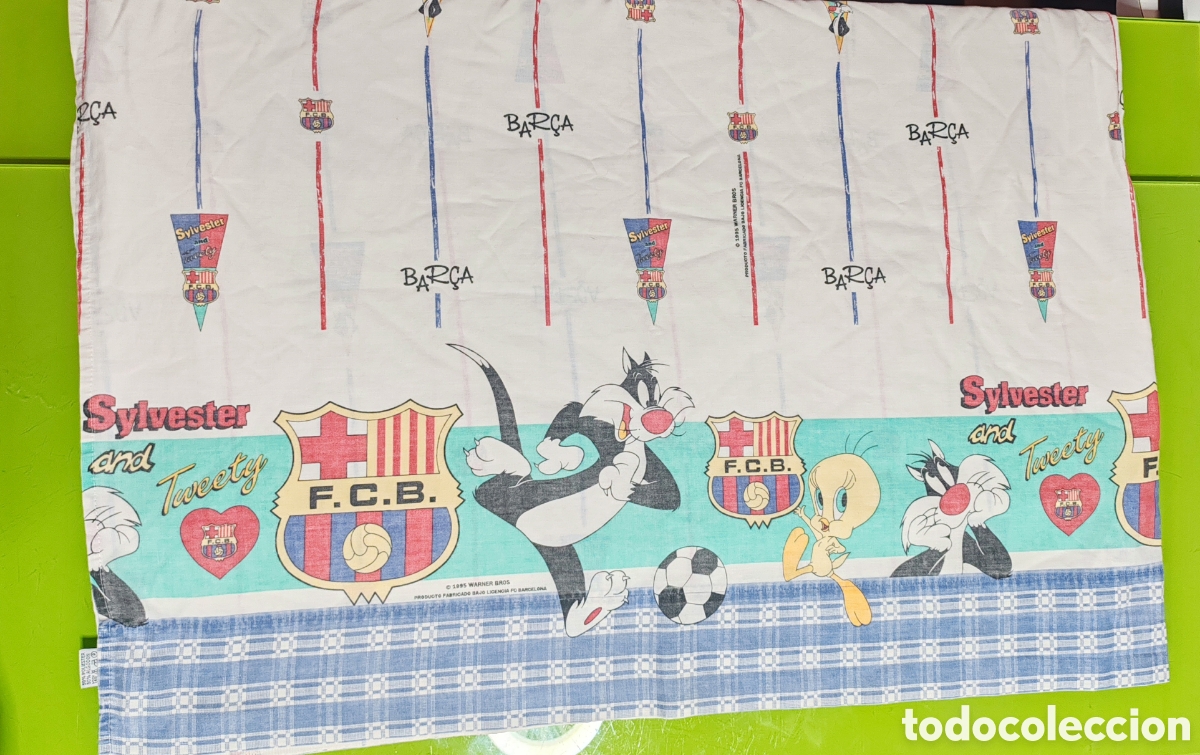 Coleccionismo deportivo: Sabanas del bar&ccedil;a Warner bros - Foto 3