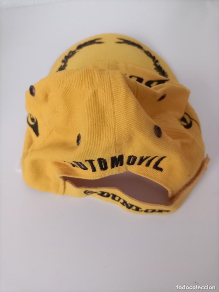 Coleccionismo deportivo: Gorra Dunlop autom&oacute;vil Visera amarilla - Foto 2