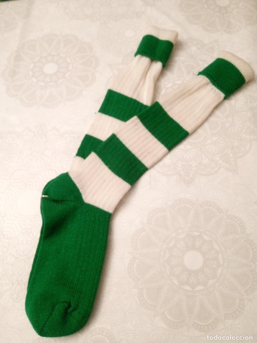 Coleccionismo deportivo: Medias Futbol verde y Blancas - Foto 1