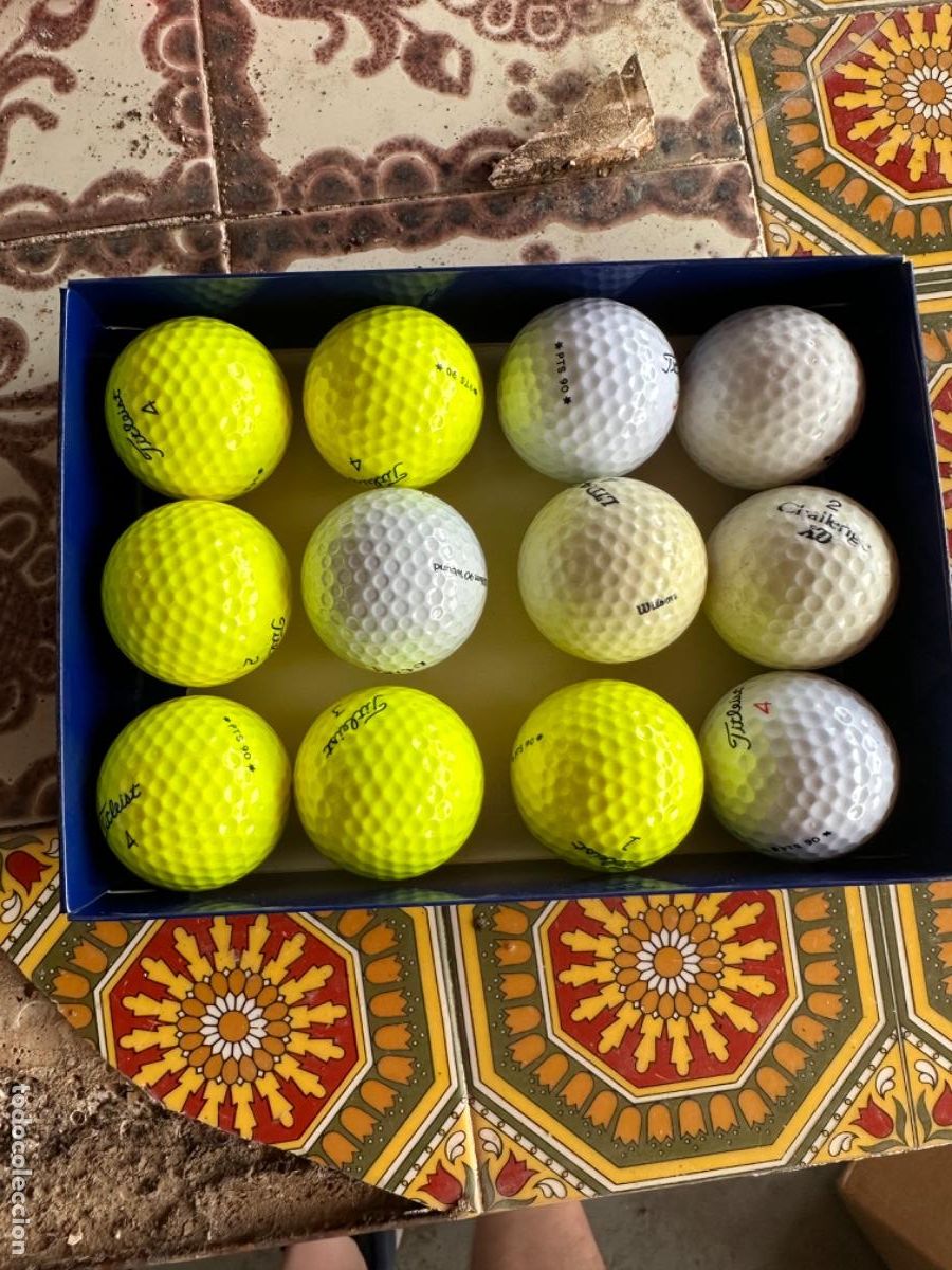 Coleccionismo deportivo: Lote de pelotas de golf, en su caja - Foto 2