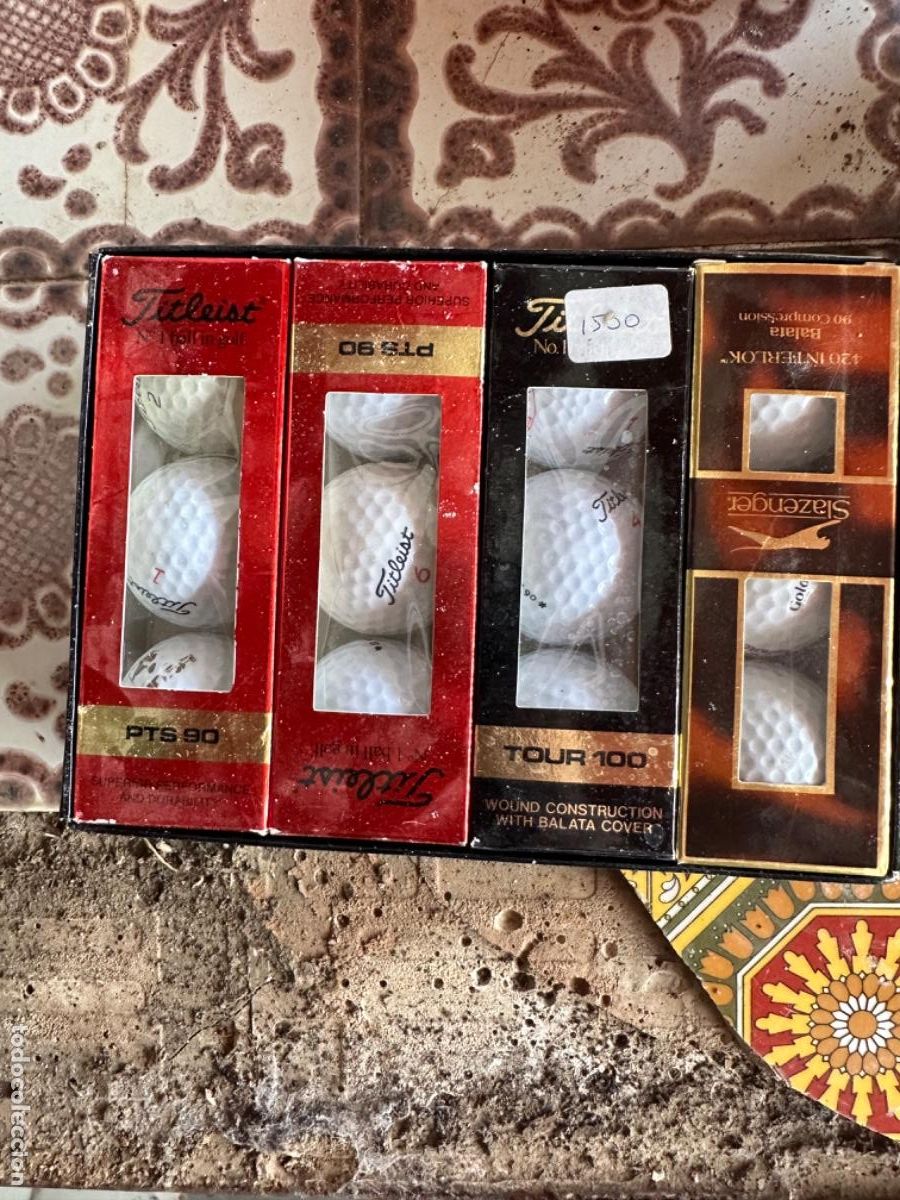 Coleccionismo deportivo: Lote de pelotas de golf, en su caja - Foto 2