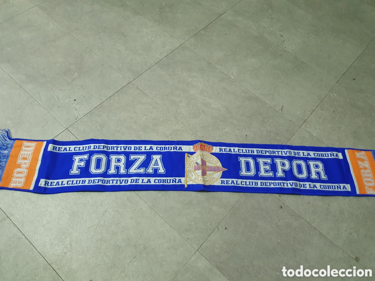 Coleccionismo deportivo: Bufanda Deportivo de La Coru&ntilde;a. (L107) - Foto 1