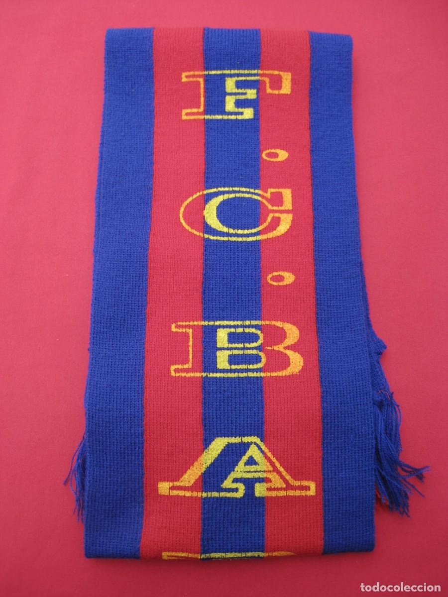 Coleccionismo deportivo: BUFANDA F.C.BARCELONA. - Foto 2