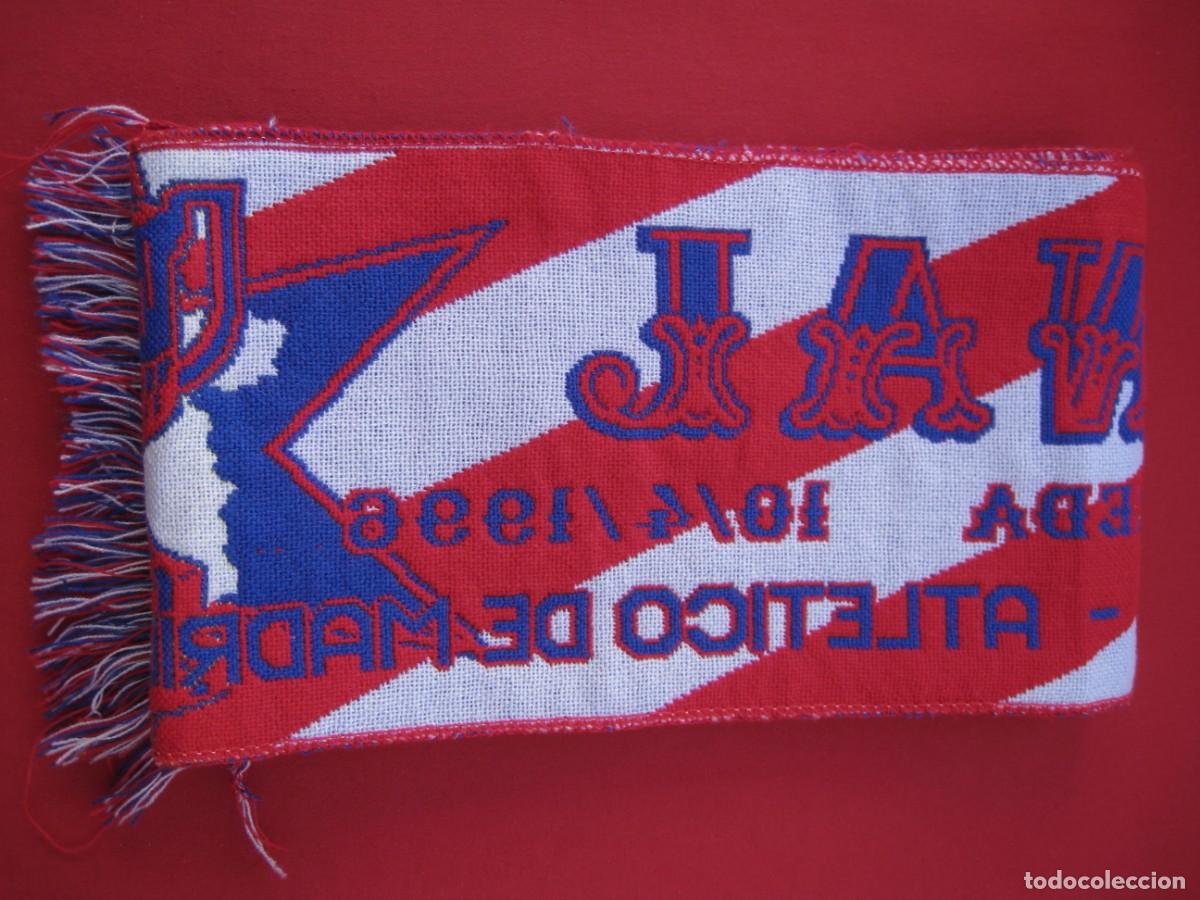 Coleccionismo deportivo: BUFANDA FINAL DE LA COPA DEL REY - F.C.BARCELONA / ATL. DE MADRID - LA ROMAREDA 10/4/1996. - Foto 9