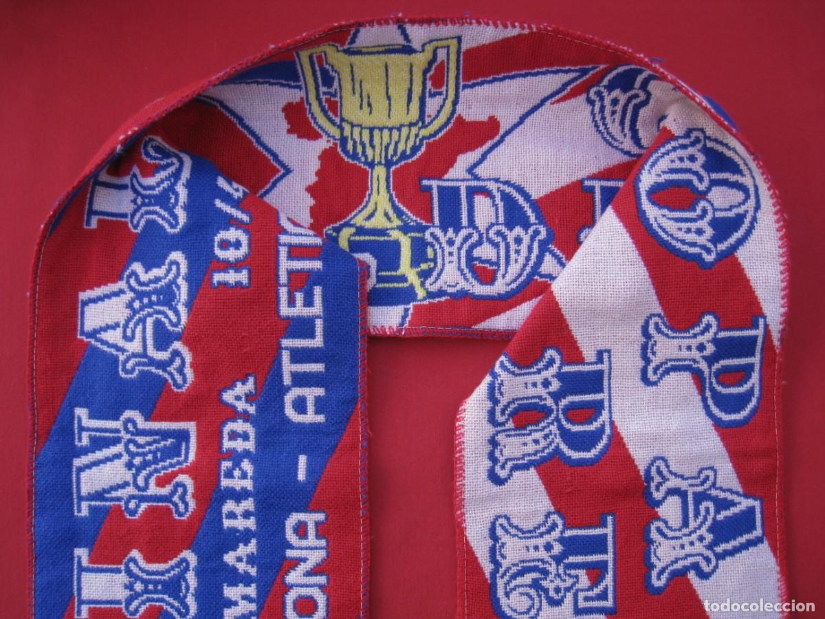 Coleccionismo deportivo: BUFANDA FINAL DE LA COPA DEL REY - F.C.BARCELONA / ATL. DE MADRID - LA ROMAREDA 10/4/1996. - Foto 11